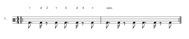 Bassdrum Hihat Ostinato 1