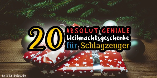 Weihnachtsgeschenke für Schlagzeuger und Drummer
