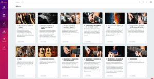 Music2Me Gitarre Erfahrungen mit unterschiedlichen Unterrichtsmodulen und zahlreichen Lektionen pro Modul.